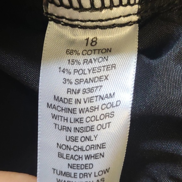 a.n.a - Mid Rise Skinny Jegging Jeans 18 Black - Picture 10 of 11